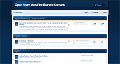 Desktop Screenshot of brahmakumarisforum.net