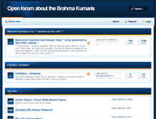 Tablet Screenshot of brahmakumarisforum.net